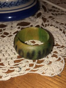 Portatovagliolo verde / Green napkin ring